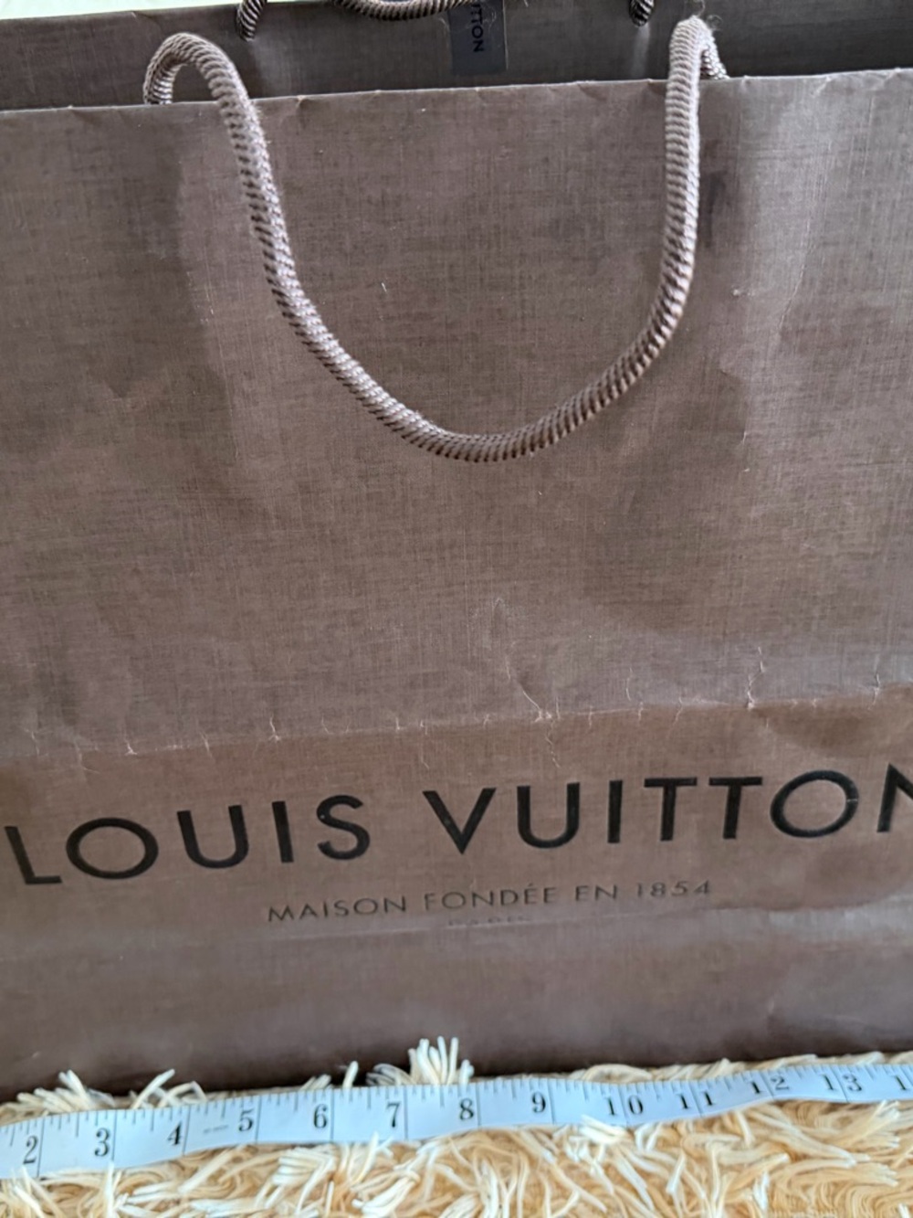 Louis Vuitton Brown Rope-Handle Shopping Bag